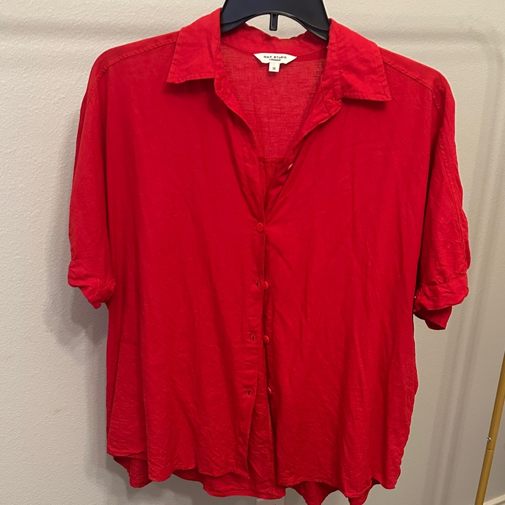 Max Studio Scarlet Blouse